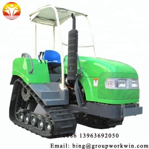 Tracked rubber track of Wishope WSL-752 small agricultural tractor