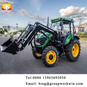 Chinese Cheap Farm small 30hp 40hp 4wd compact tractor Mounted frond end loader with bucket for sale