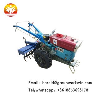 Popular Small Agricultural Farmer Hand Walking Tractor 8HP 15HP