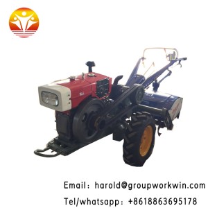 Popular Small Agricultural Farmer Hand Walking Tractor 8HP 15HP