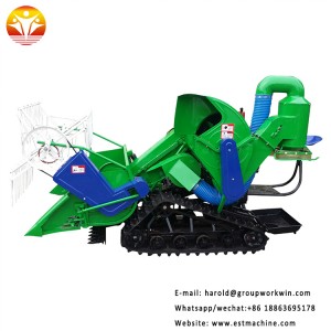 Hot sale factory supply Mini rice combine harvester with crawler