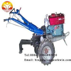 farm mini diesel hand walking tractor motocultor