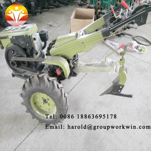 Hand Held Mini Hay Baler Walking Tractor Price with Trailer