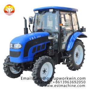 new design hot sale farm tractor 1204 120Hp 4 WD, air conditioner,shuttle shift, use YTO,DEUTZ engine front loader back