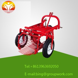 PTO driven farm tractor one row mini potato harvester