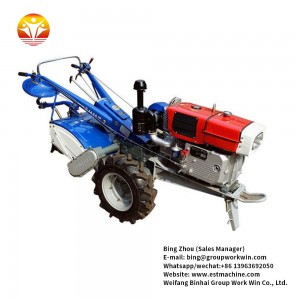 12hp 13hp 15hp 18hp Hand Operated Tractor with electric starter and water cooling