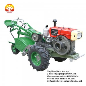 12hp 13hp 15hp 18hp Hand Operated Tractor with electric starter and water cooling