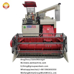 Chinese Promotion Price Full Feeding Rice Combine Harvester，4LZ-5A rice harvester