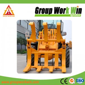 Large tire grasping wood machine