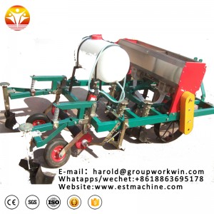 2-row Peanut seeder with fertilizer , ridger , mulch applicator and sprayer