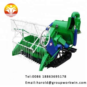 mini paddy rice wheat combine harvester For free shipping by sea