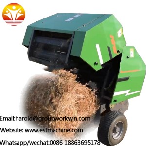 mini grass baler rice straw baling machine used