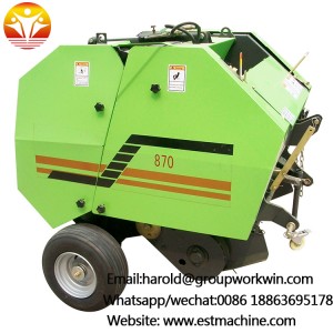 Factory direct cheap price CE certificated PTO mini round hay baler