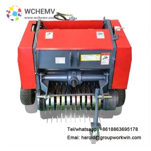 Tractor round baler