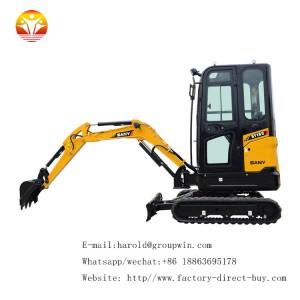 China Factory 2 Ton Mini Excavator Price With Rotatable Boom