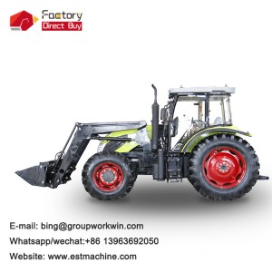 Chinese best price 95hp 954 4wd 110hp 4wd new design wheeled diesel big farming agriculture farm use tractor for sale