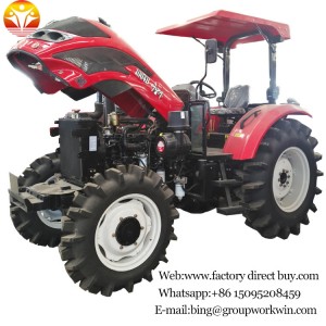 new design hot sale farm tractor 1204 120Hp 4 WD, air conditioner,shuttle shift, use YTO,DEUTZ engine front loader back hoe