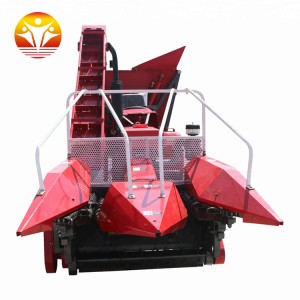 Tractor mounted small ear corn/maize combine harvester