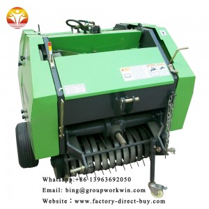 Manufacturer CE hydraulic small round hay baler with factory price