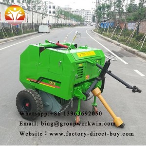 mini grass baler rice straw baling machine used