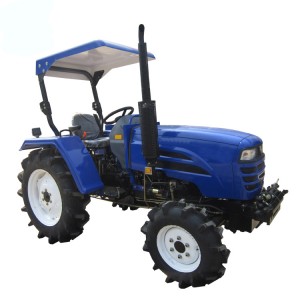 Easy-to-use 40hp 4WD small farm wheel Tractor with Front End Loader and Backhoe