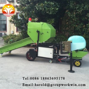 China Hydraulic Press Small Grass Straw Corn Silage Baler Machine