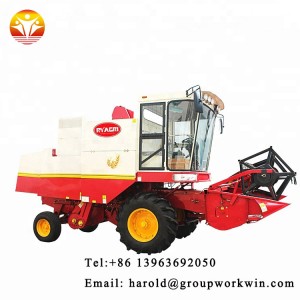 Hot sale factory supply Mini rice combine harvester with crawler