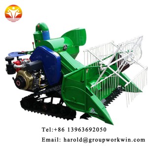 Agricultural Equipment 4LZ-4.0E Mini Rice Wheat Combine Harvester