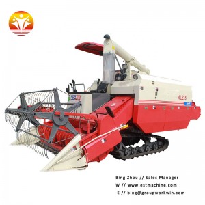 Medium horsepower rice harvester