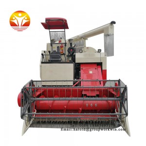 Medium horsepower rice harvester