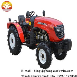 Low orchard greenhouse wang tractor wheel spacing adjustable fuel saving four-wheel drive tractor