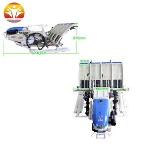 High efficiency 2z-430 4-row rice transplanter price walking behind in India