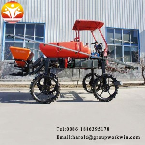 Self propelled boom sprayer spraying machine for crops