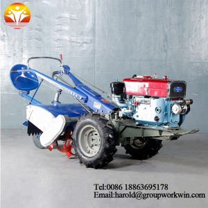 mini 15hp hand held walking tractor