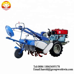 mini 15hp hand held walking tractor