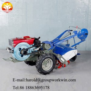 China's new mini 11hp handheld walking tractor  diesel walking tractor