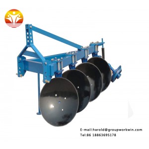 Tractor 3-point connection agricultural round tube disc three-plow