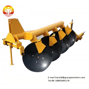 Tractor 3-point connection agricultural round tube disc three-plow