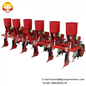 Double Barrel Corn Planter,with fertilizer mouth Hand Bean Seeder